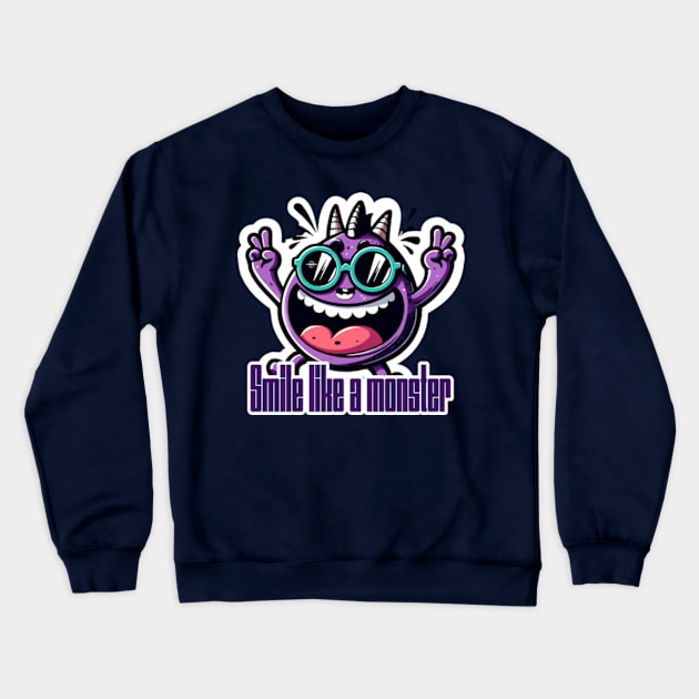 smile monster 2 Crewneck Sweatshirt by MagMuRe